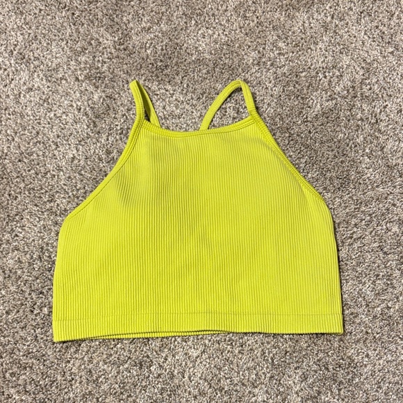 JoyLab Tops - JoyLab Yellow Ribbed Tank Top